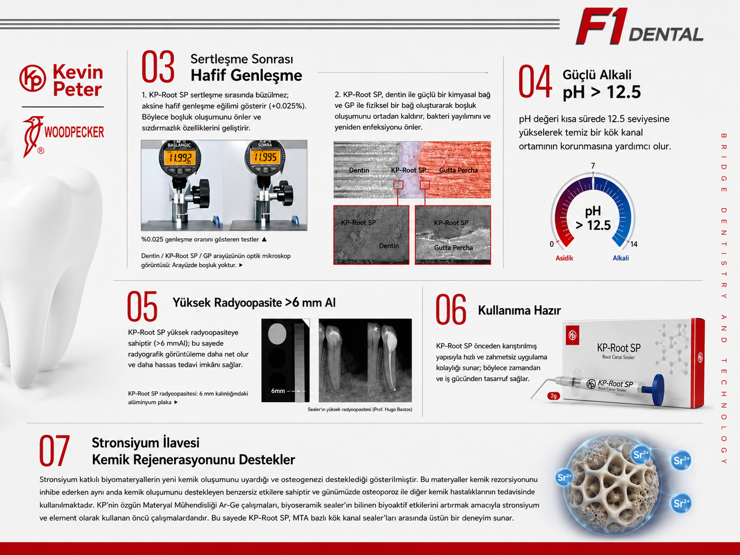 KP-Root SP biyoseramik kanal dolgu patı ve enjekte edilebilir endodontik sealer ürün görseli