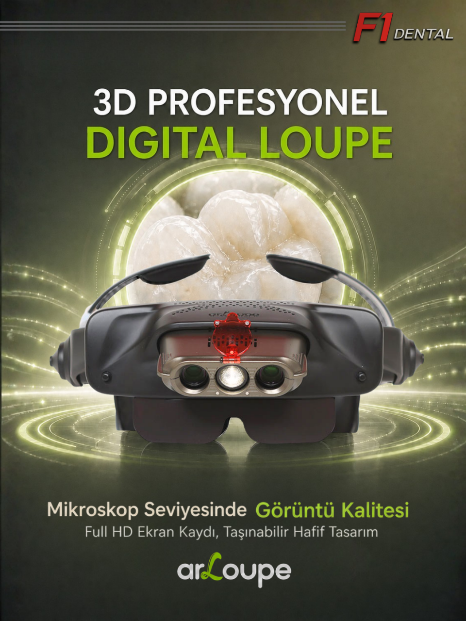 arLoupe Dijital Dental Lup ve 3D Görüntüleme Sistemi: Diş Hekimliğinde Büyütme Teknolojisinin Geleceği