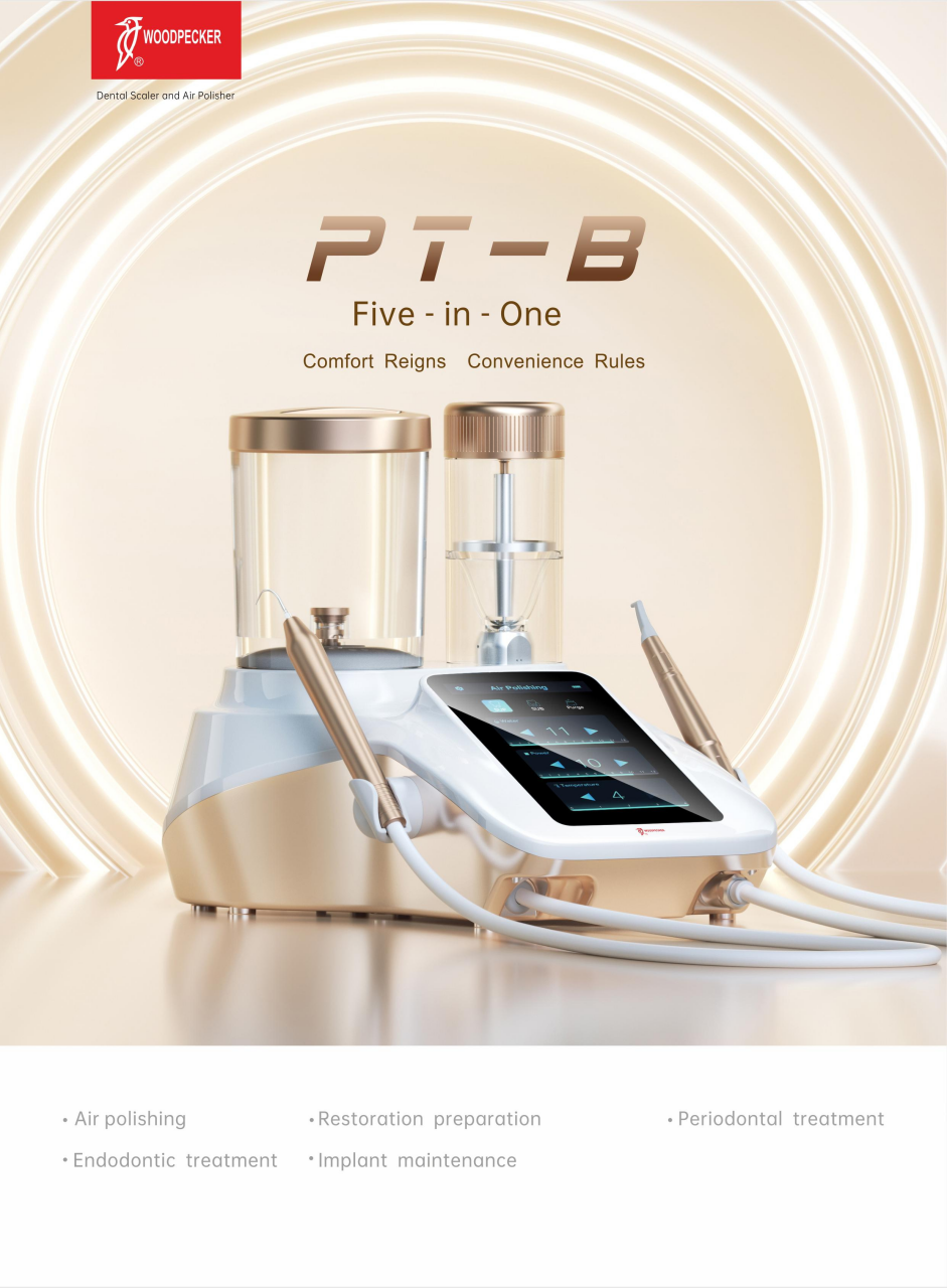 Woodpecker PT-B Five-in-One Ultrasonik Scaler ve Air Polisher: Klinik Verimlilik ve Tedavi Konforunda Yeni Standart