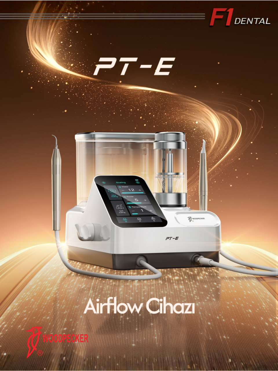 Woodpecker PT-E Five-in-One Ultrasonik Scaler ve Air Polisher: Modern Dental Kliniğin Bütüncül Hijyen ve Tedavi Çözümü