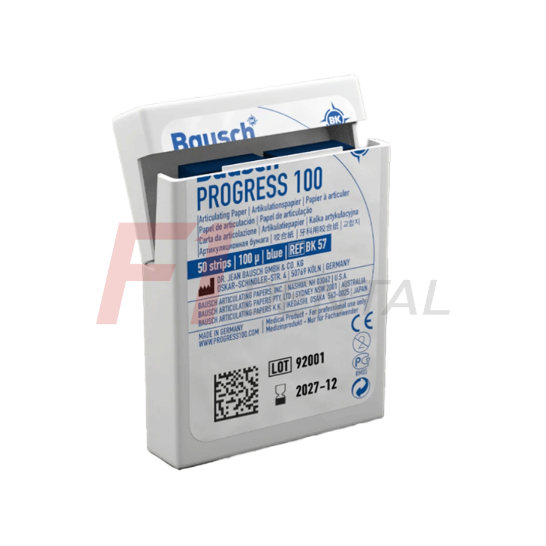 Bausch 100 Mikron Artikülasyon Kağıdı 50'li (Mavi-Düz Form)