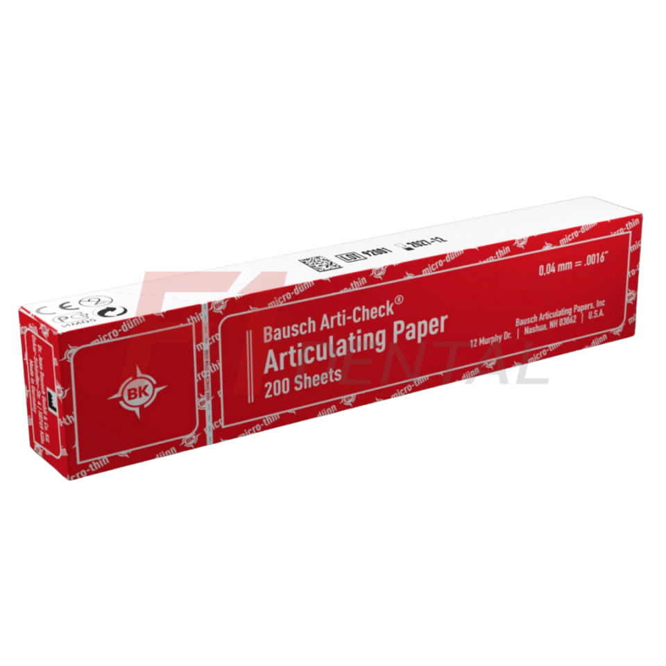 Bausch 40 Mikron Artikülasyon Kağıdı (Kırmızı-Kitapçık Form)