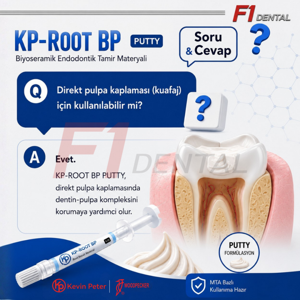 Woodpecker KP-Root BP Biyoseramik Endodontik Tamir Materyali 0.5gr
