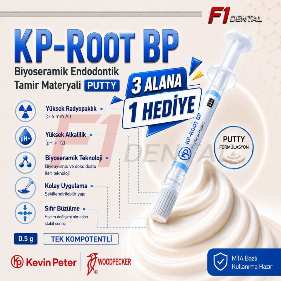 Woodpecker KP-Root BP Biyoseramik Endodontik Tamir Materyali 0.5gr
