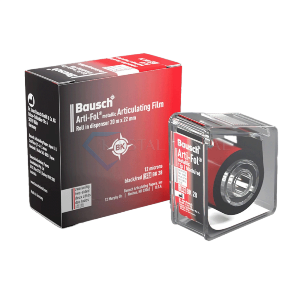 Bausch 12 Mikron Oklüzyon Folyosu (Siyah/Kırmızı Metalik Çift Taraflı)