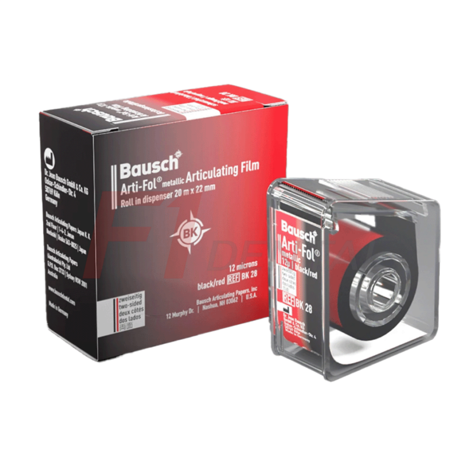 Bausch 12 Mikron Oklüzyon Folyosu (Siyah/Kırmızı Metalik Çift Taraflı)