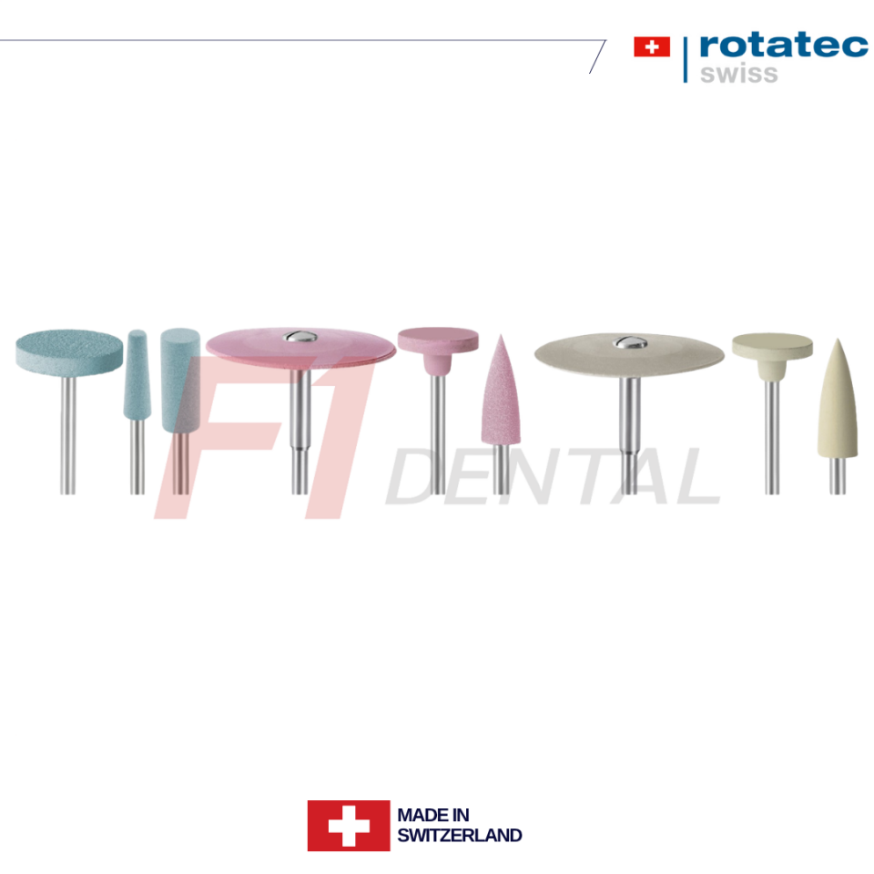 Rotatec Swiss Elmas İçerikli Zirkonyum Cila Lastiği Zirconia Set