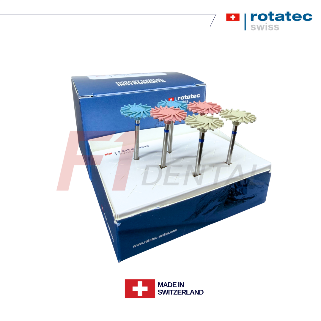 Rotatec Swiss Twist Elmas İçerikli Zirkonyum Cila Lastiği Set