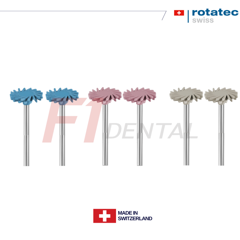 Rotatec Swiss Twist Elmas İçerikli Zirkonyum Cila Lastiği Set