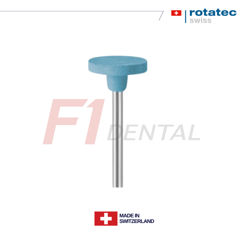 Rotatec Swiss Feldspatik Seramik, Lityum Disilikat ve Zirkonya Cila Lastiği Refil Mavi