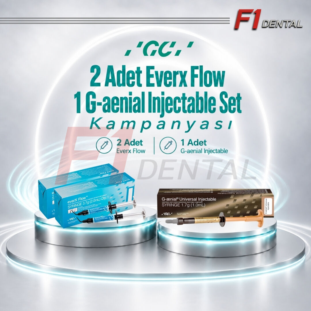 GC 2 Adet Everx Flow Kompozit 2 ml + G-aenial Injectable Refill Kompozit Set Kampanya