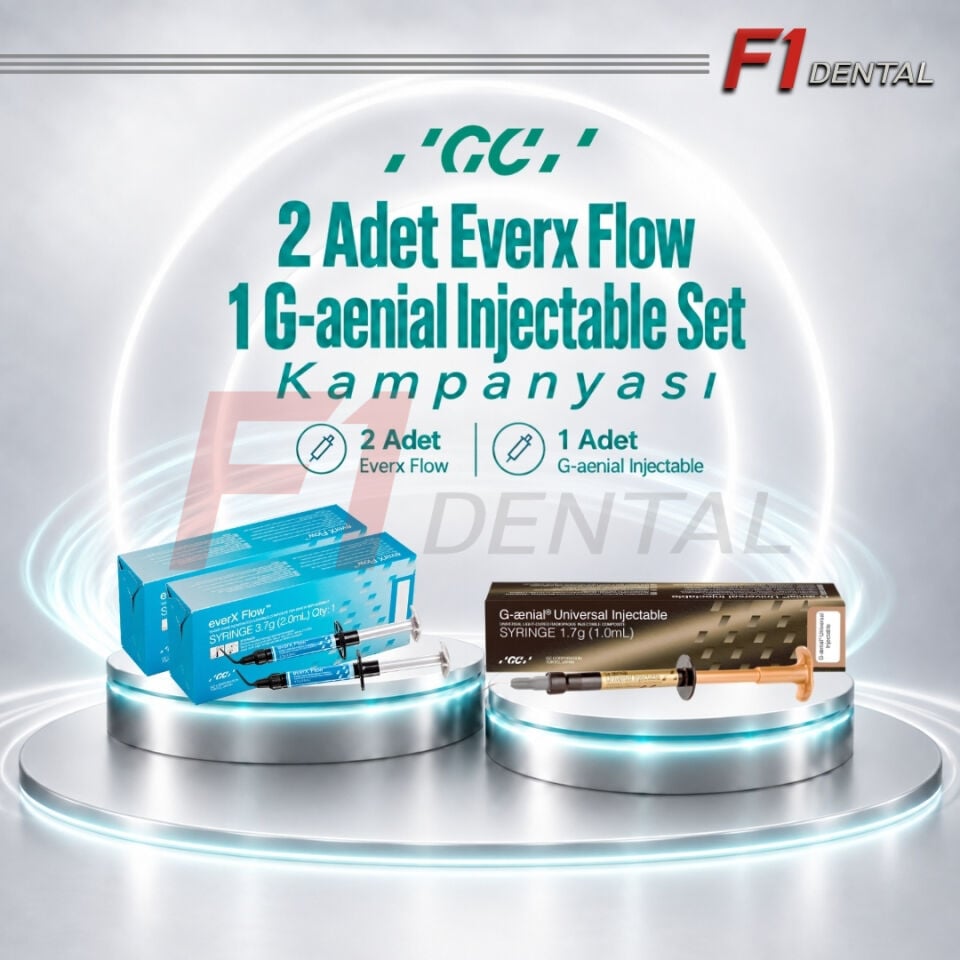 GC 2 Adet Everx Flow Kompozit 2 ml + G-aenial Injectable Refill Kompozit Set Kampanya