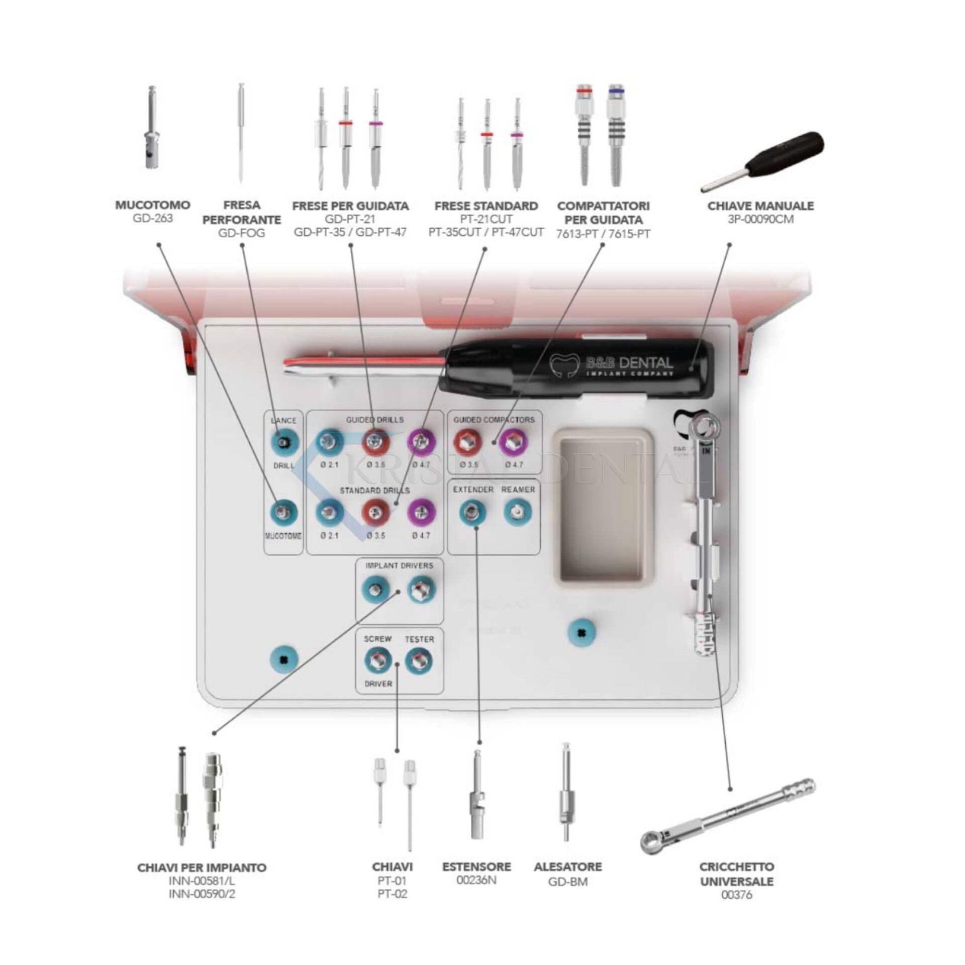 B&B Dental Pterygoid Pterygo İmplant Kit