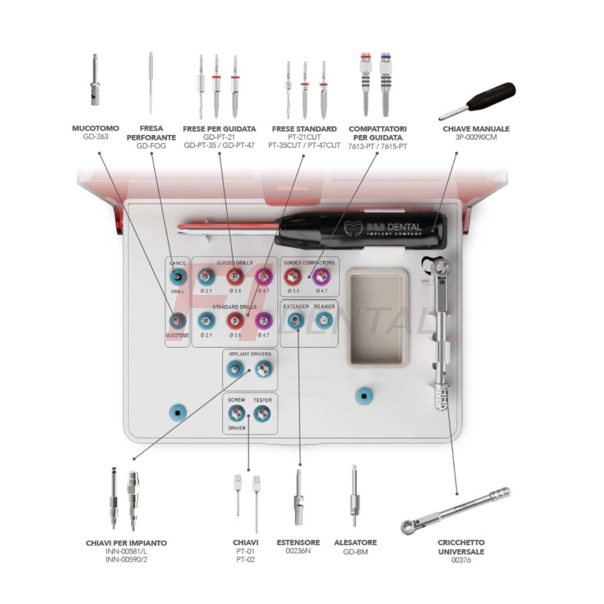 B&B Dental Pterygoid Pterygo İmplant Kit