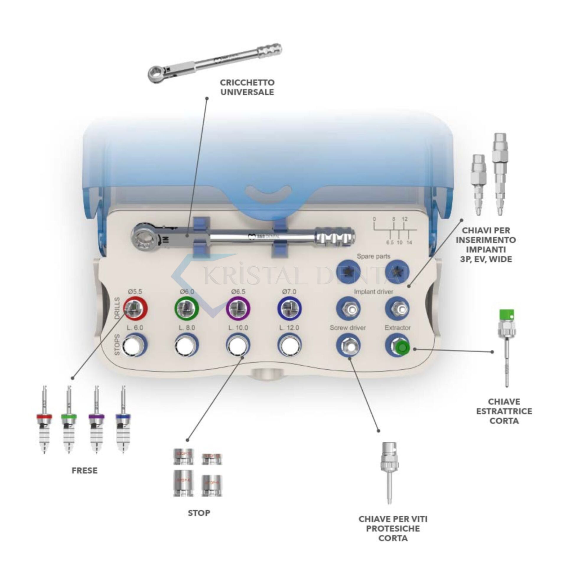 B&B Dental Wide İmplant Kit