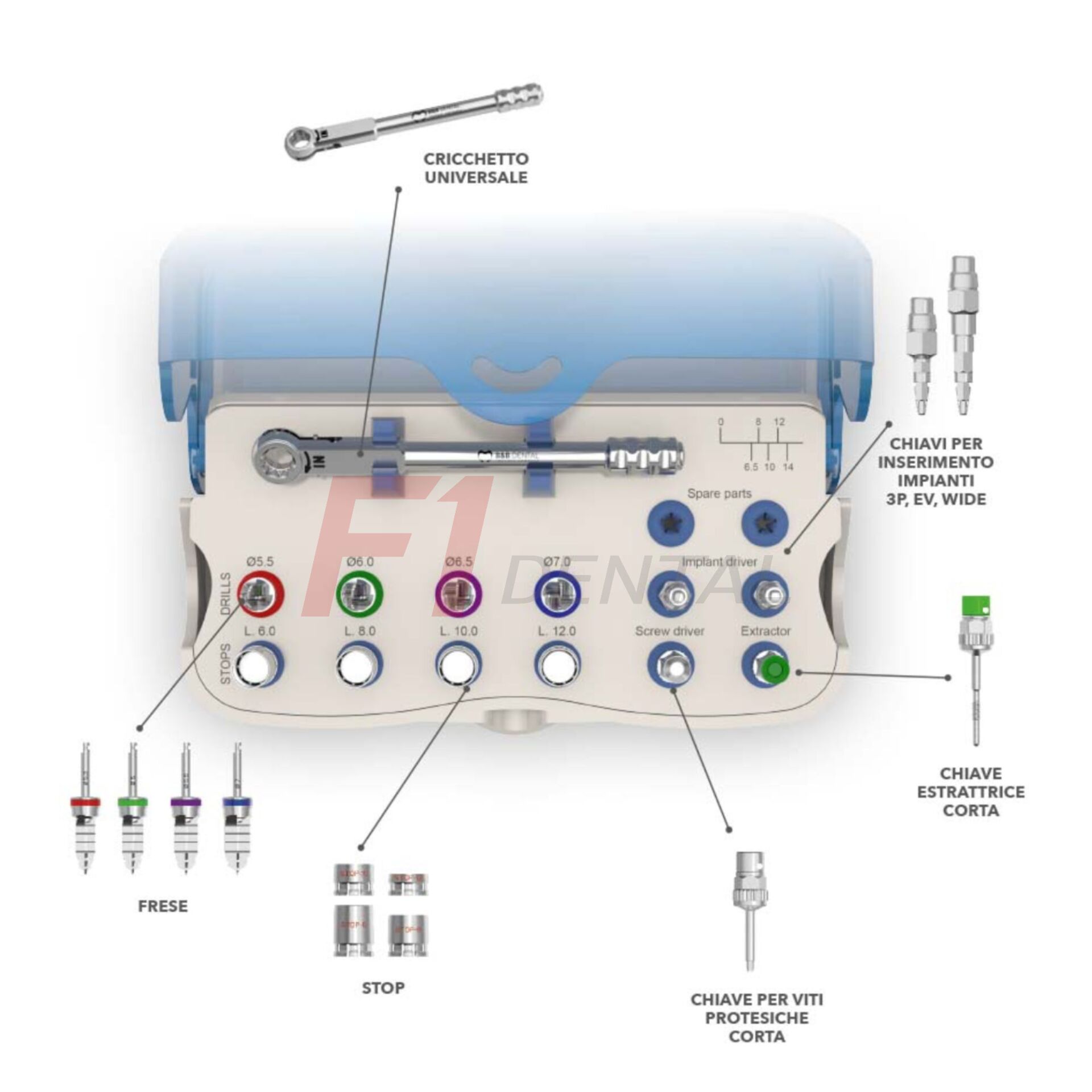 B&B Dental Wide İmplant Kit