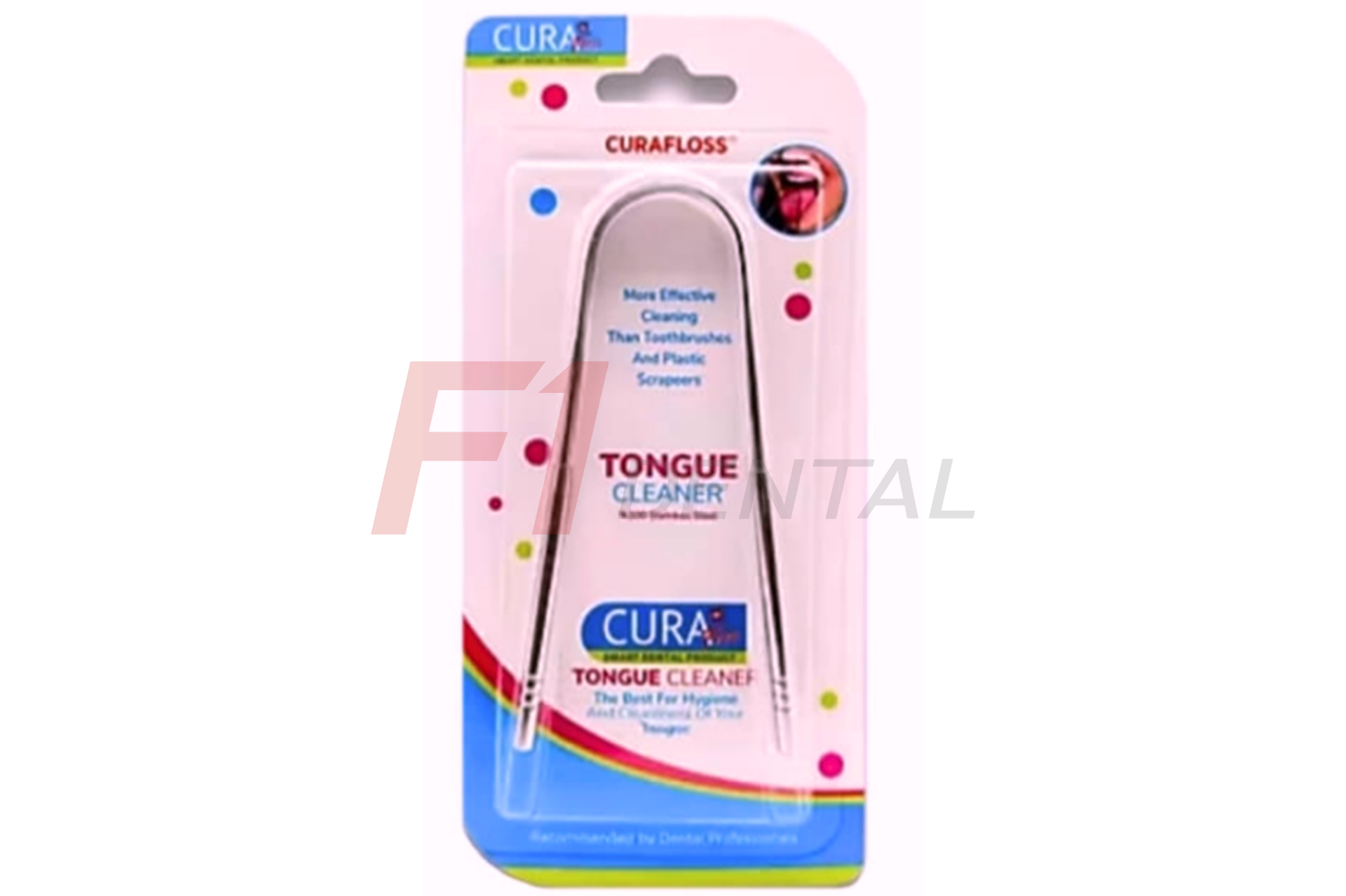 Curafloss Çelik Dil Temizleyici Çelik Renk