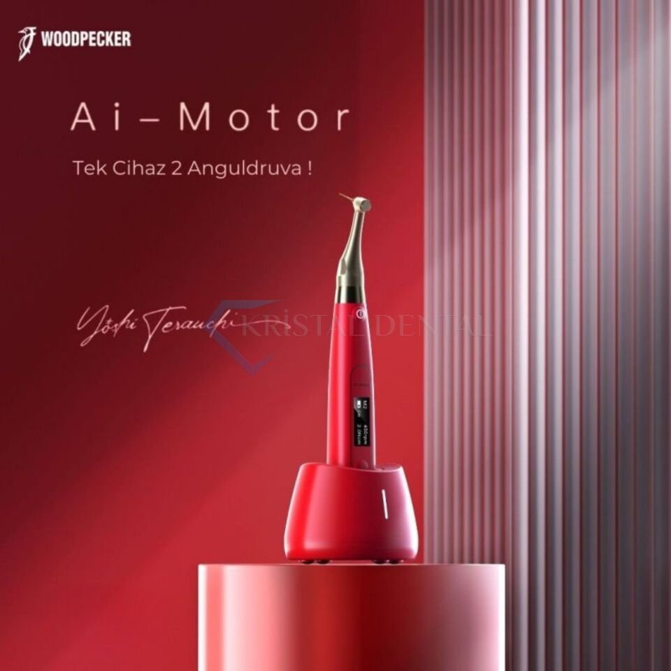 Woodpecker Ai-Motor Endomotor ve Apex Bulucu - Red Edition