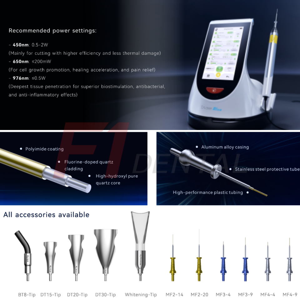 Woodpecker DTE D-Laser Diode Lazer Blue Cihazı