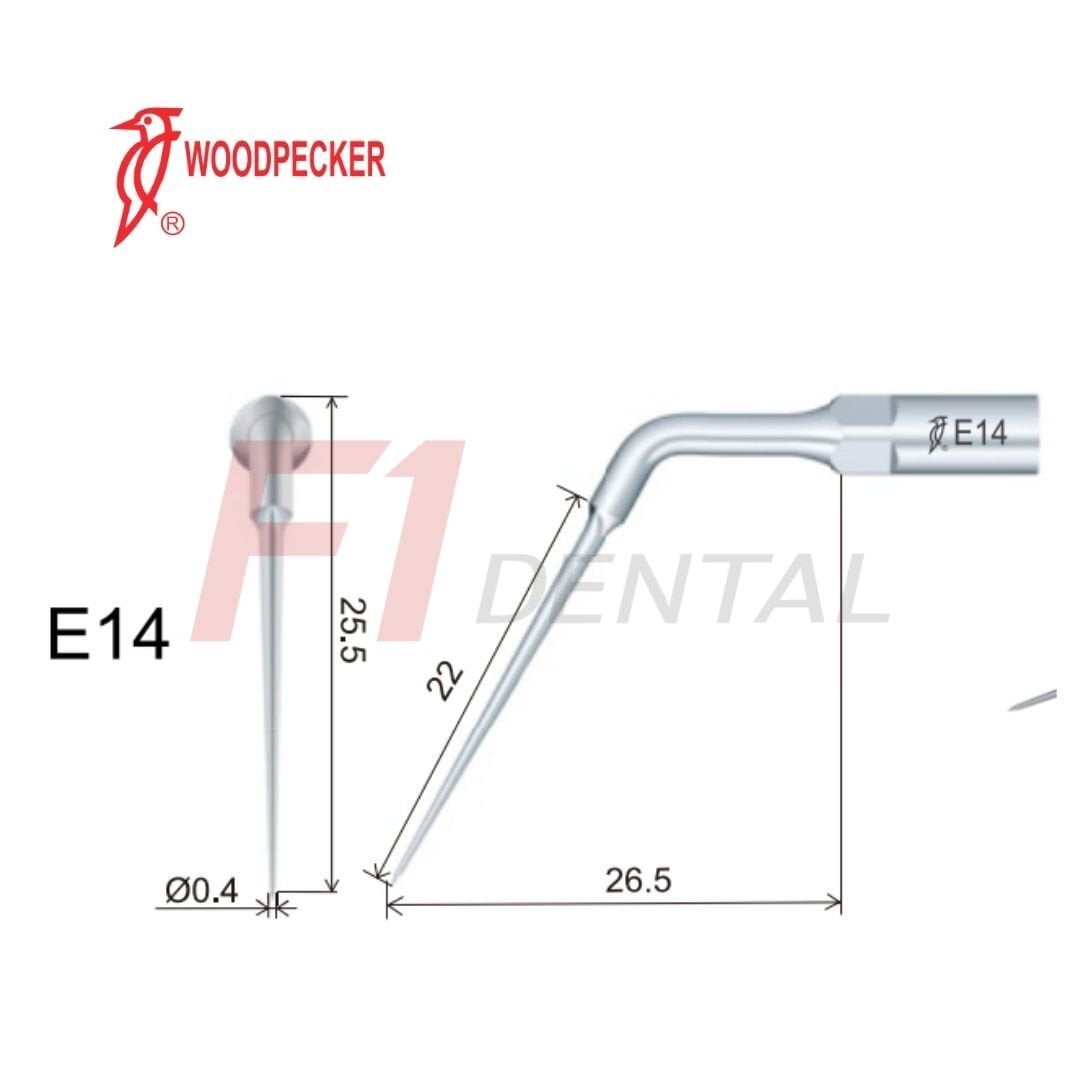 Woodpecker Kavitron Ucu Endodonti E14 - (Woodpecker,Ems,Mectron,WH Uyumlu)