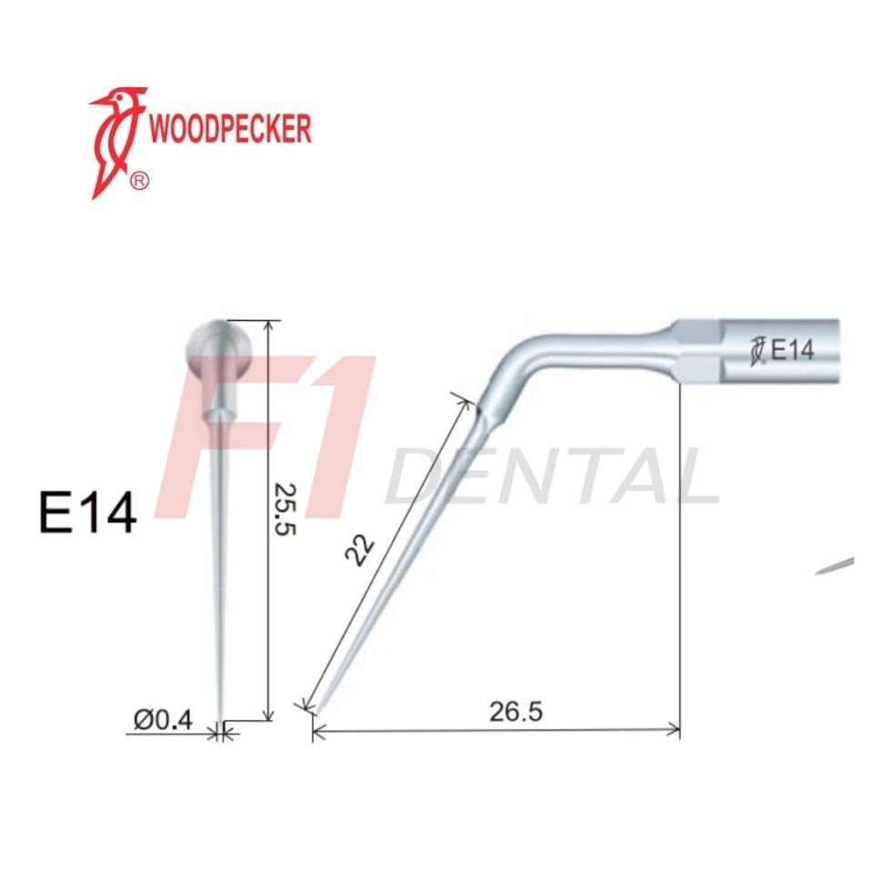 Woodpecker Kavitron Ucu Endodonti E14 - (Woodpecker,Ems,Mectron,WH Uyumlu)