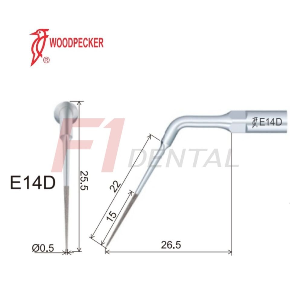 Woodpecker Kavitron Ucu Endodonti E14D - (Woodpecker,Ems,Mectron,WH Uyumlu)