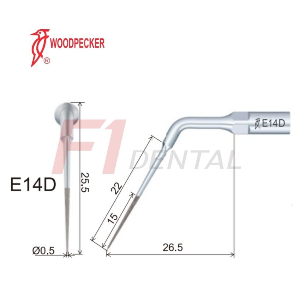 Woodpecker Kavitron Ucu Endodonti E14D - (Woodpecker,Ems,Mectron,WH Uyumlu)