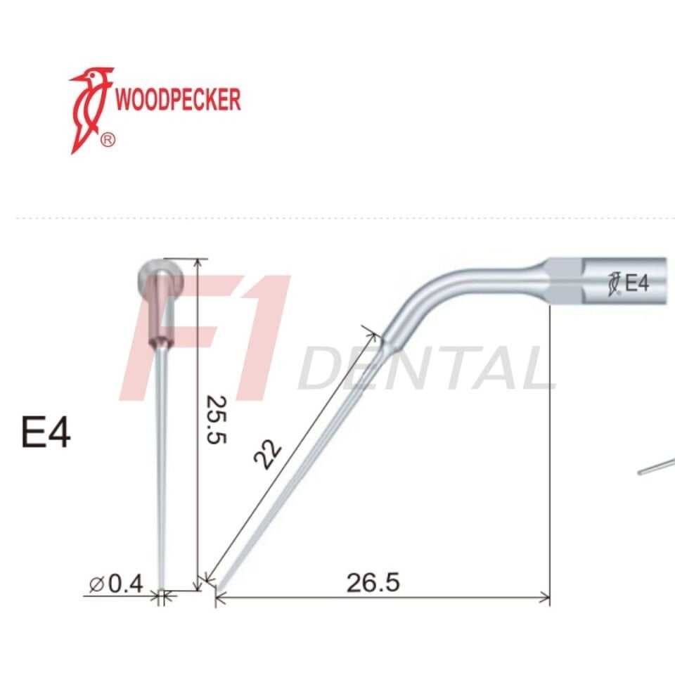 Woodpecker Kavitron Ucu Endodonti E4 - (Woodpecker,Ems,Mectron,WH Uyumlu)