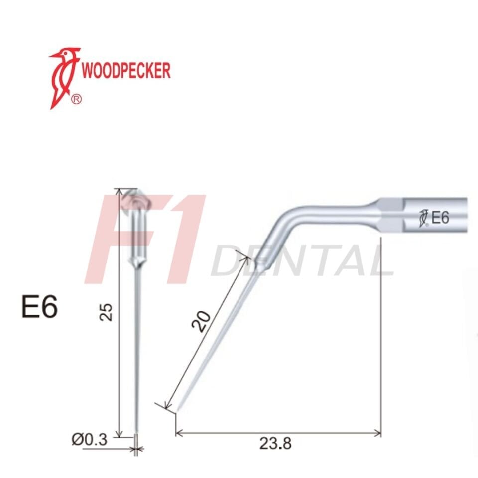 Woodpecker Kavitron Ucu Endodonti E6 - (Woodpecker,Ems,Mectron,WH Uyumlu)