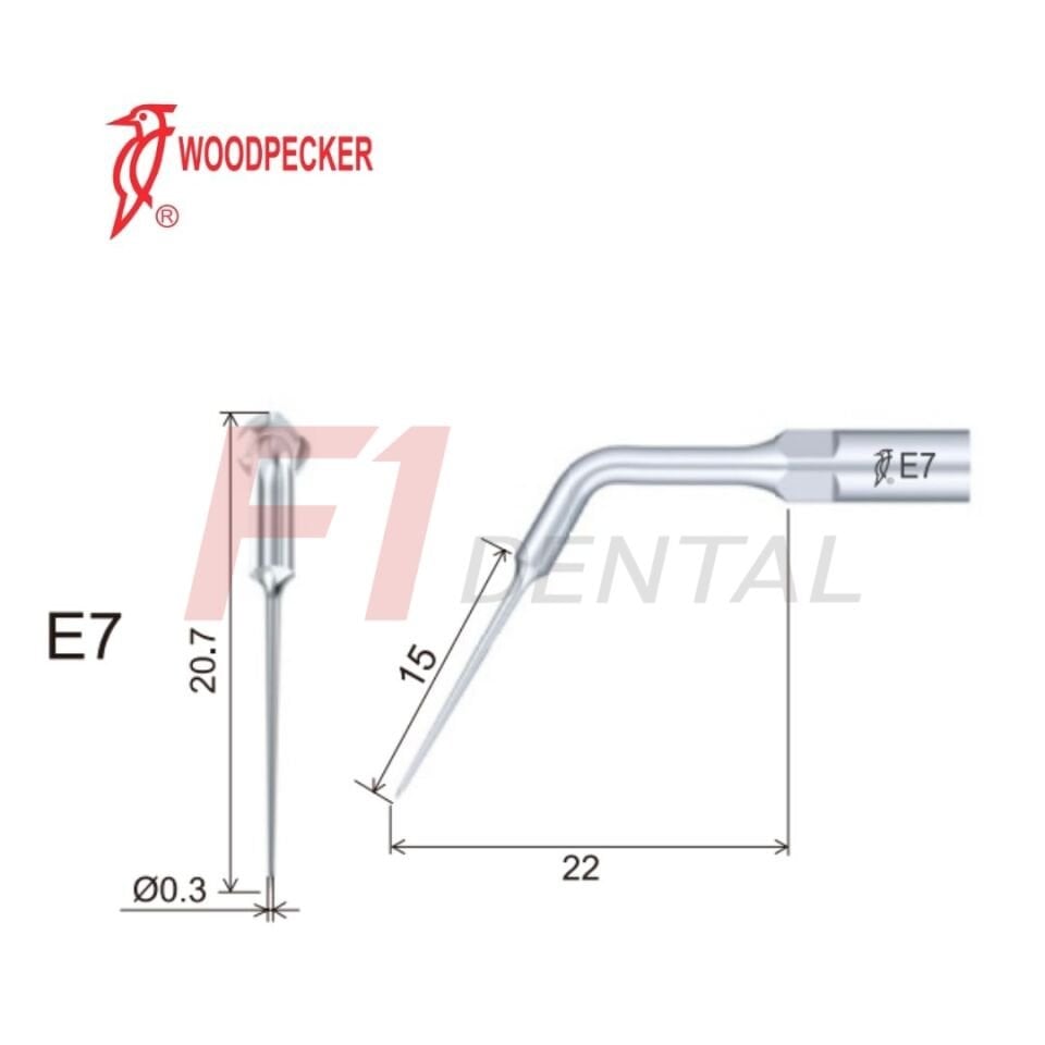 Woodpecker Kavitron Ucu Endodonti E7 - (Woodpecker,Ems,Mectron,WH Uyumlu)