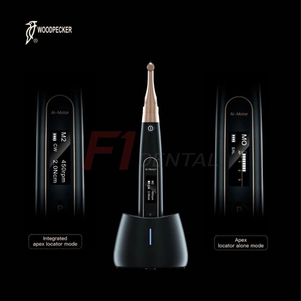 Woodpecker Black Ai-Motor Endomotor ve Apex Bulucu - Black Edition