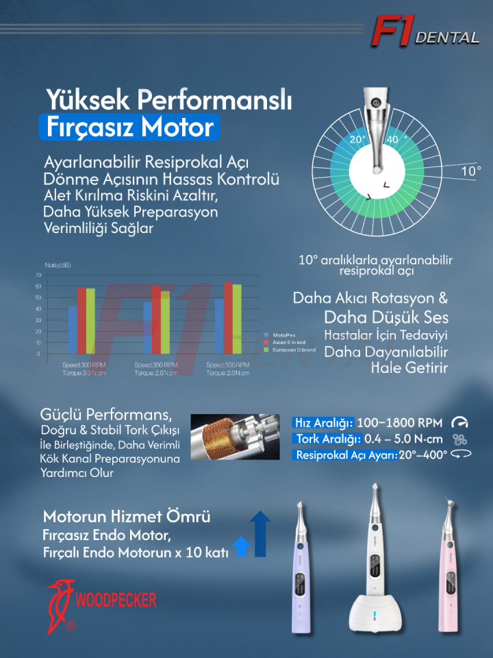 Woodpecker Motopex Endomotor ve Apex Bulucu