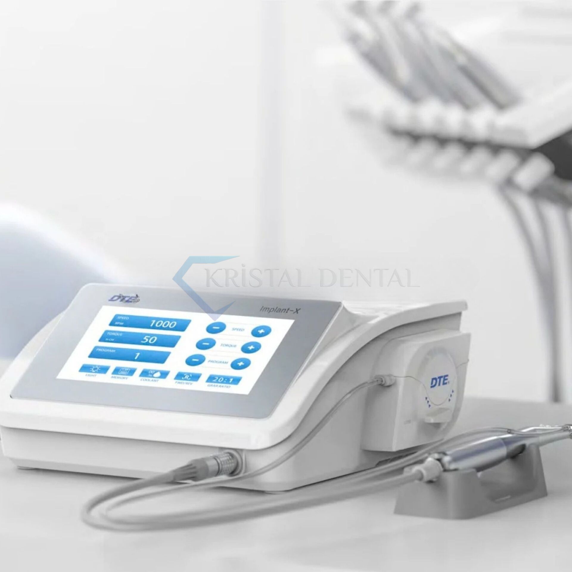 Woodpecker Dte İmplant-X Işıklı Fizyodispanser + 20:1 İmplant Anguldurvası