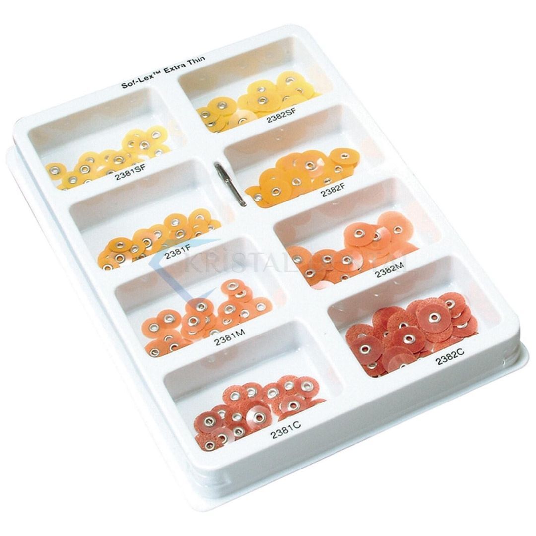 3M Sof-Lex Extra İnce Bitirme ve Cilalama Diskleri Seti