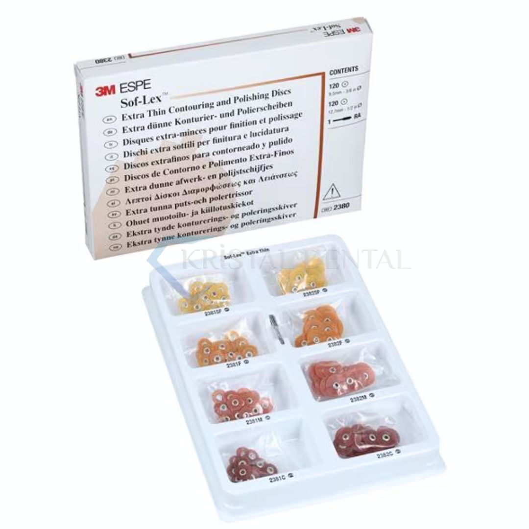 3M Sof-Lex Extra İnce Bitirme ve Cilalama Diskleri Seti
