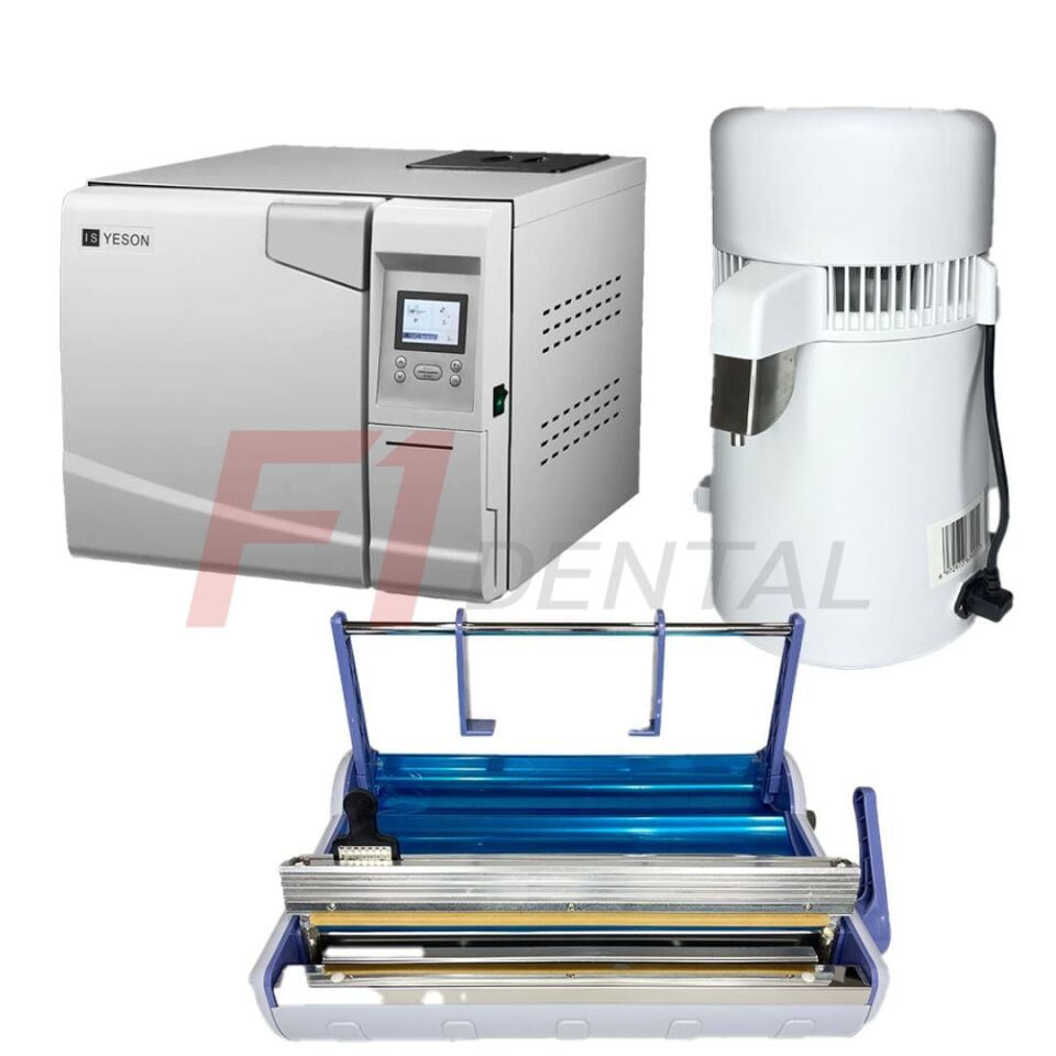 Yeson B-Pro 22 Lt Otoklav Cihazı + Saf Su Cihazı + Paketleme Cihazı