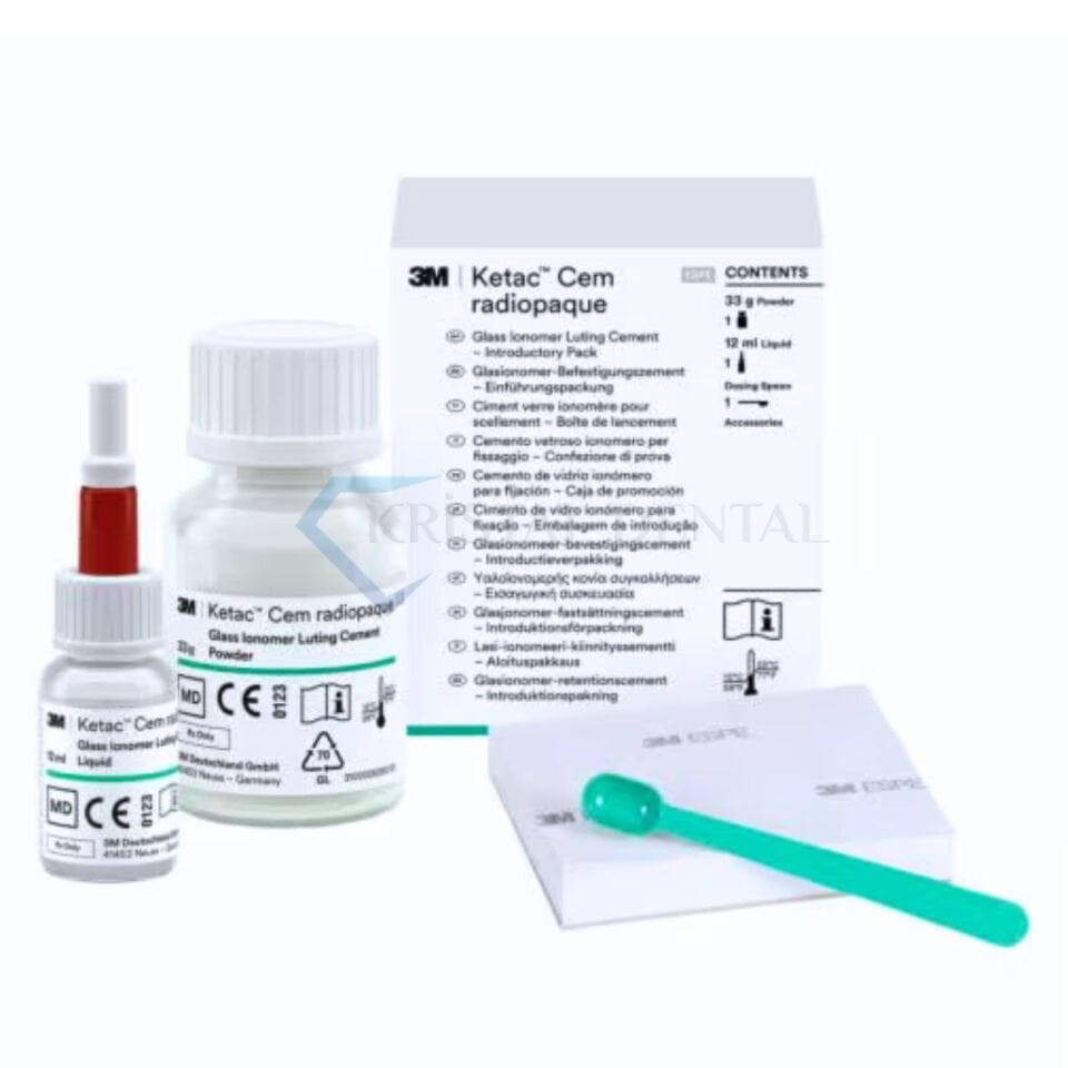 3M Ketac Cem Radyopak Cam İyonomer Daimi Simantasyon Materyali Başlangıç Seti