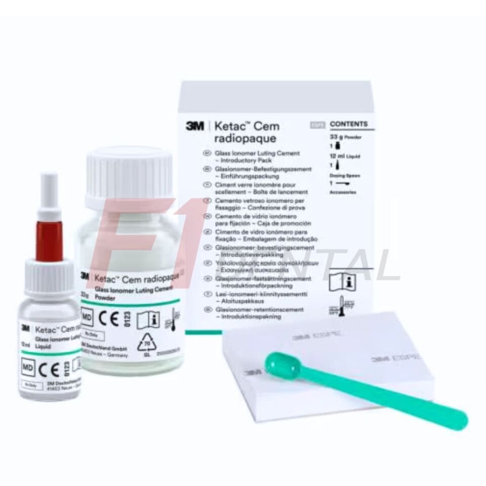 3M Ketac Cem Radyopak Cam İyonomer Daimi Simantasyon Materyali Başlangıç Seti