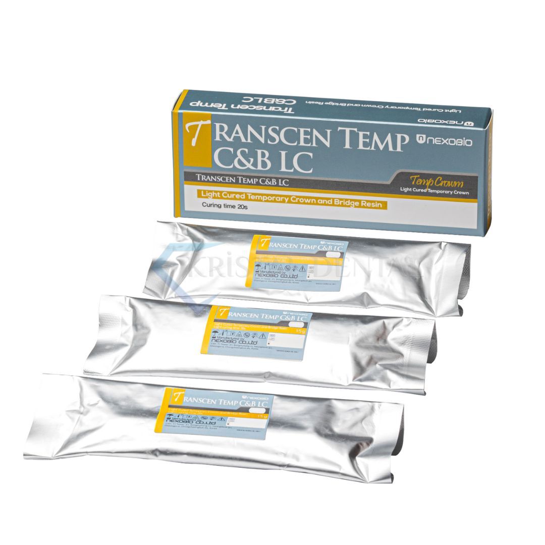 Nexobio Transcen Temp C&B LC Işıkla Sertleşen Geçici Kuron & Köprü Materyali A2 - 3x15g