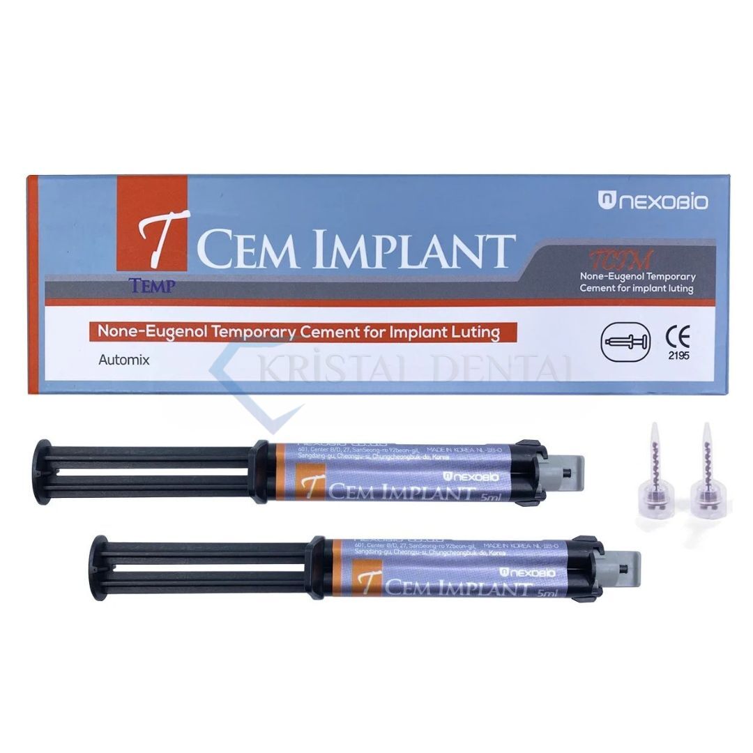 Nexobio T-Cem İmplant Yapıştırma Simanı Automix 2x5 ml