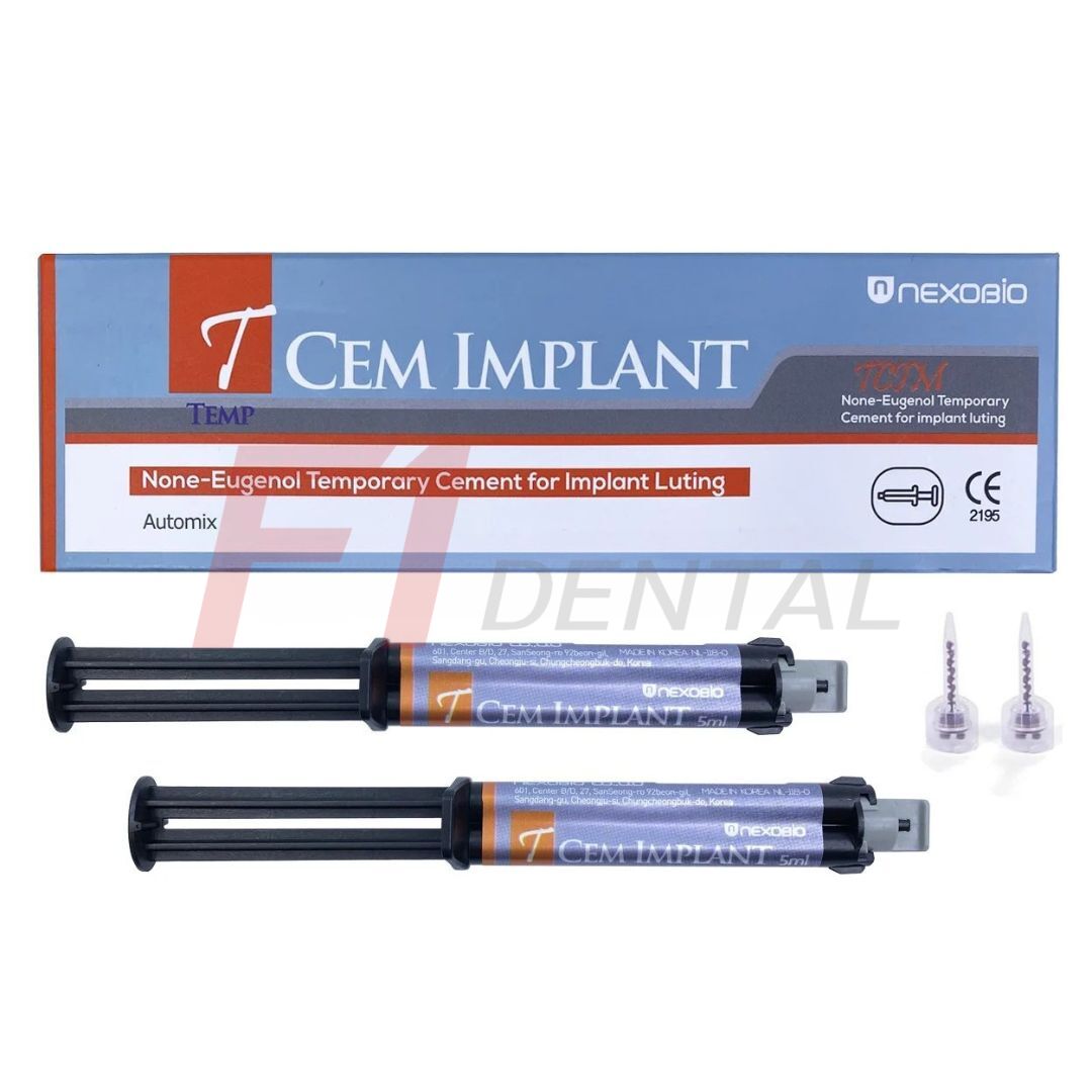 Nexobio T-Cem İmplant Yapıştırma Simanı Automix 2x5 ml