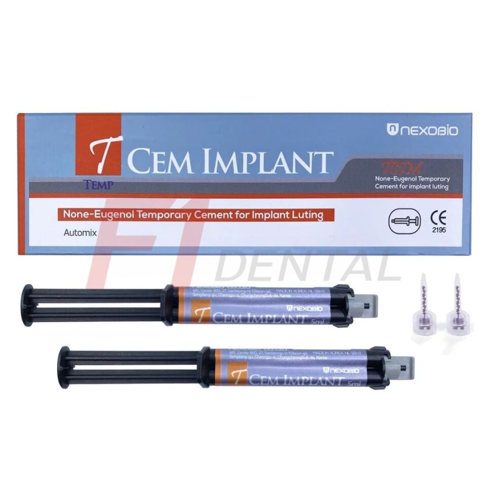 Nexobio T-Cem İmplant Yapıştırma Simanı Automix 2x5 ml