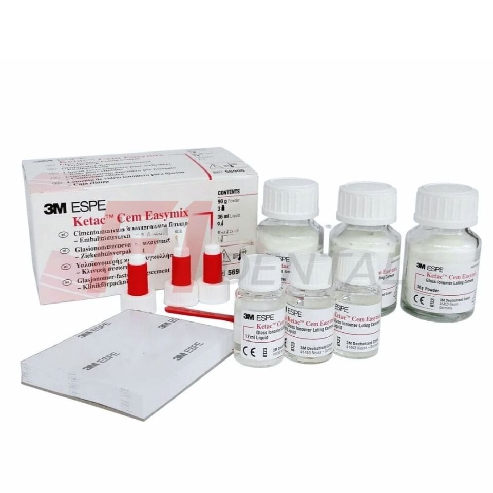 3M Ketac Cem Easymix 3'lü Set - Cam İyonomer Siman