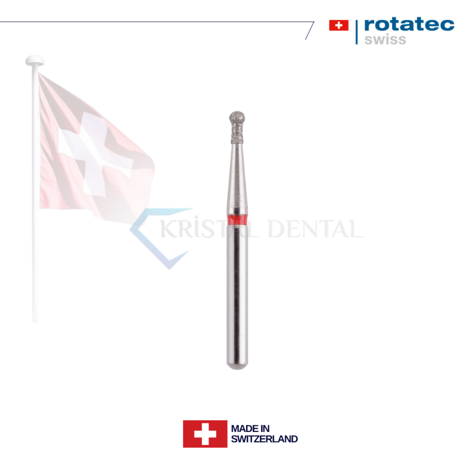 Rotatec Swiss Elmas Frez Yaka Kollu Rond - 002/802