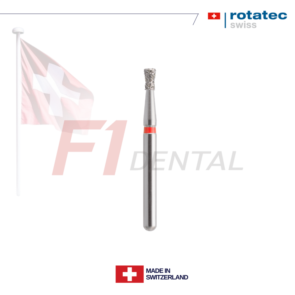 Rotatec Swiss Elmas Frez Yaka Kollu Ters Konik - 019/806