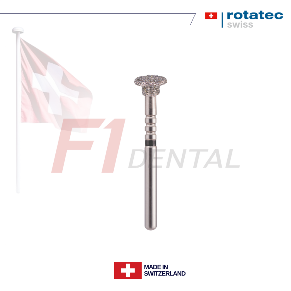 Rotatec Swiss Elmas Frez Wheel With Shoulder - 055/824
