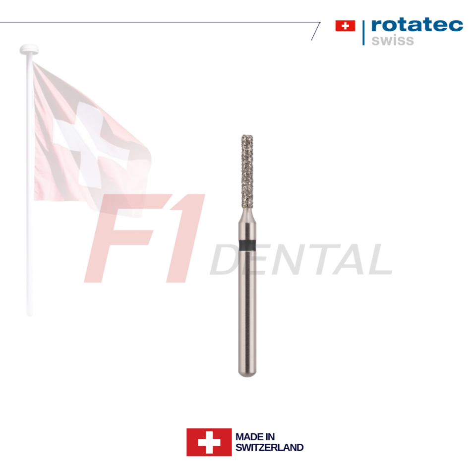 Rotatec Swiss Elmas Frez Düz Uçlu Silindir - 110/836