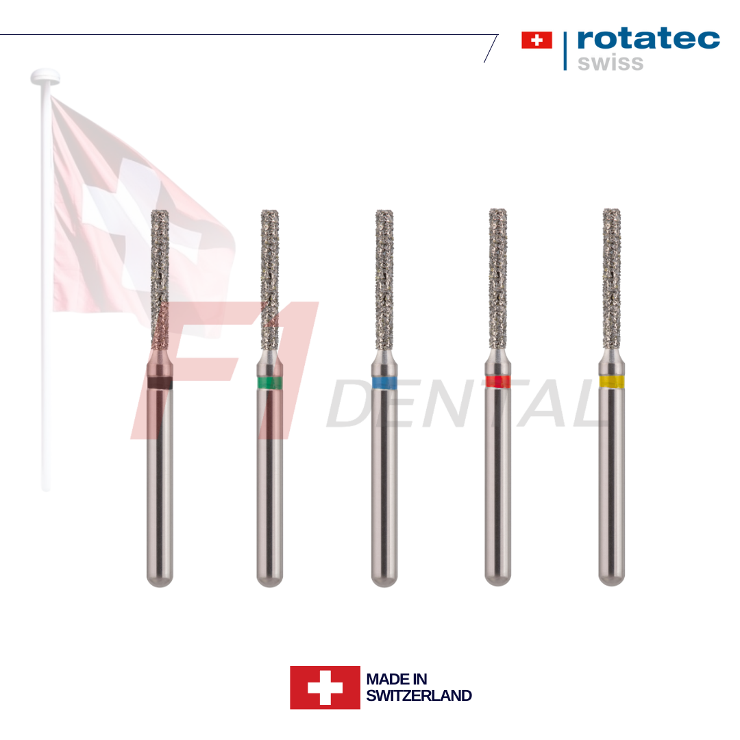 Rotatec Swiss Elmas Frez Düz Uçlu Silindir - 111/837
