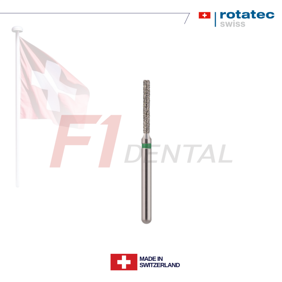 Rotatec Swiss Elmas Frez Düz Uçlu Silindir - 111/837
