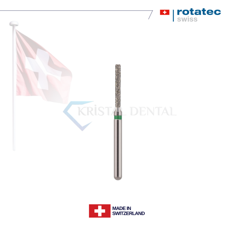 Rotatec Swiss Elmas Frez Düz Uçlu Silindir - 111/837